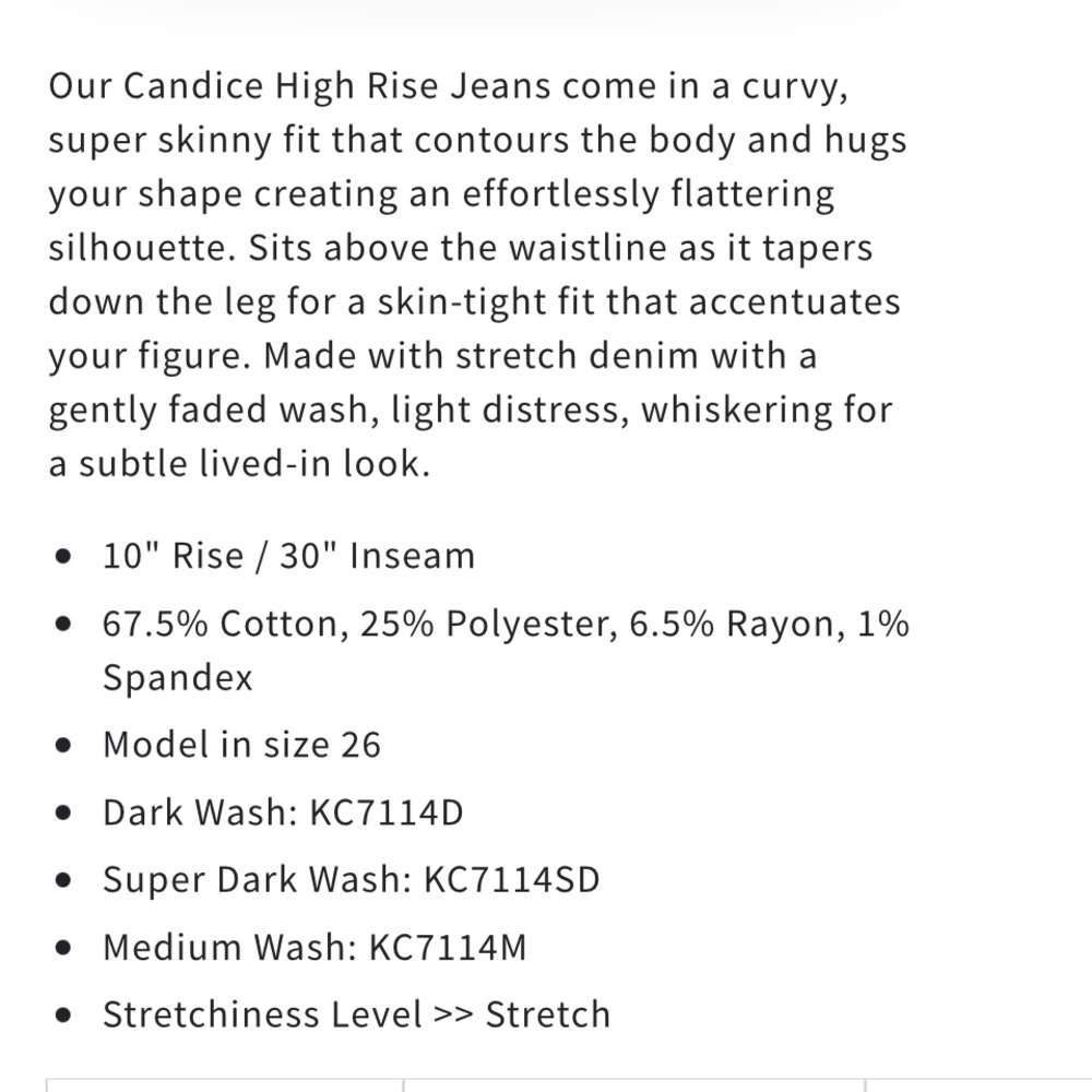 KanCan Candice High Rise Super Skinny Jeans - Picture 10 of 10